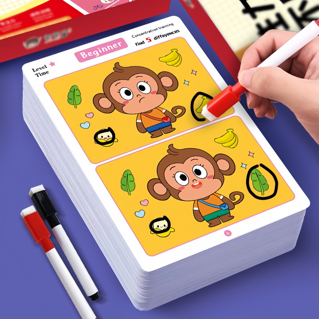 Kids Education Level - Gra w znajawcze różnice, wielokrotnego użytku,