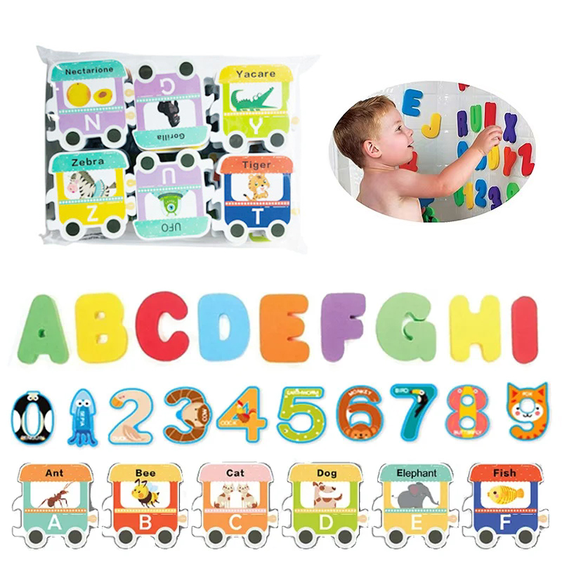 Kids Education Fun - Zabawki do kąpieli dla dzieci, piankowe