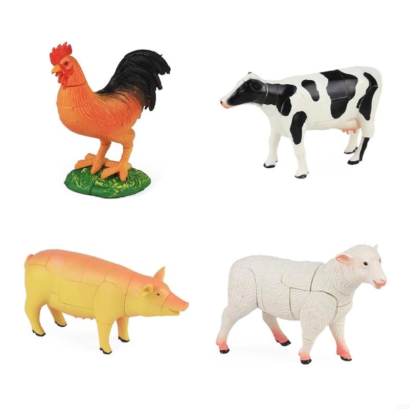 Puzzle ze zwierzętami 4D budow – Kids Education Usa recenzja i cena