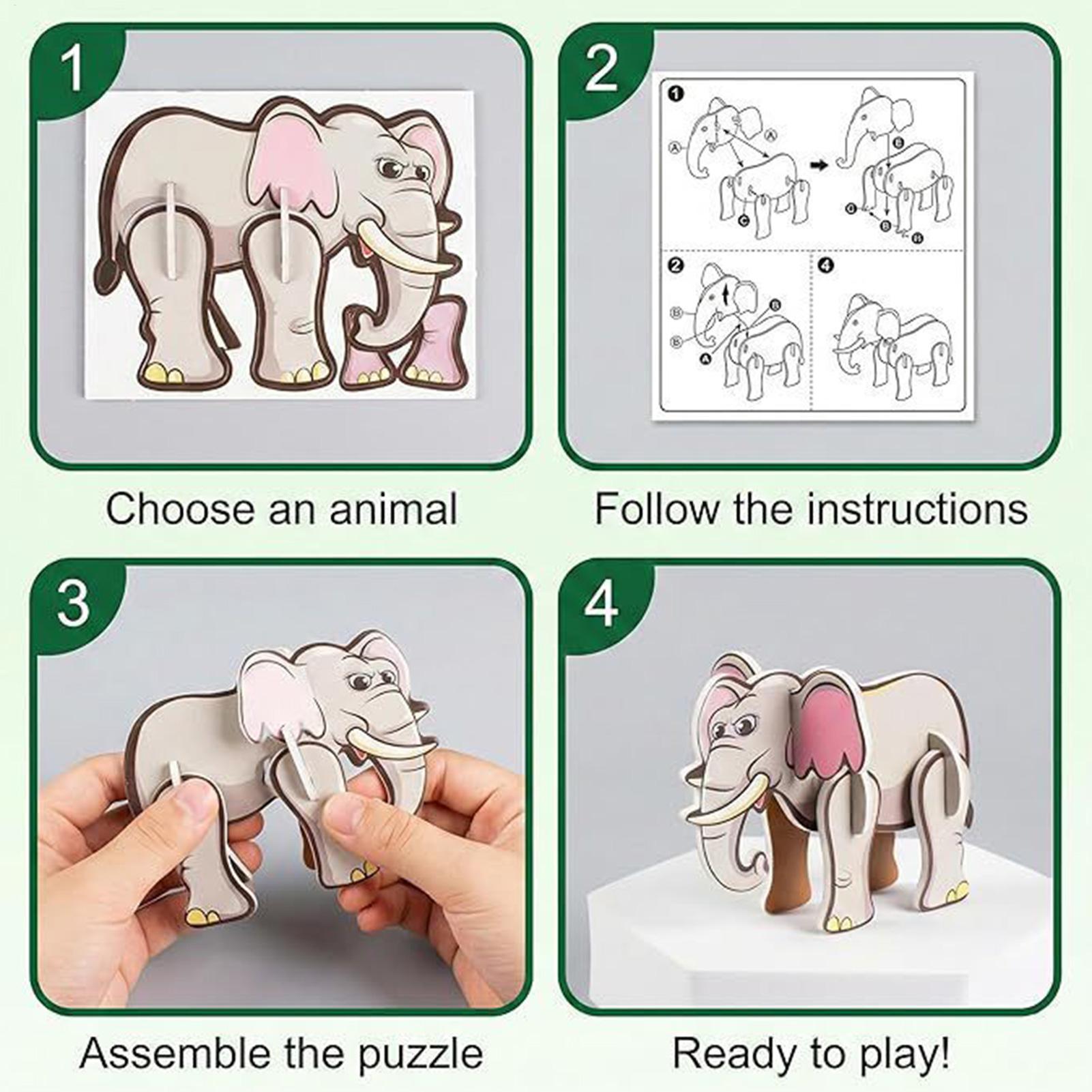 Puzzle 3D dla dzieci, 7 wzorów – Kids Education Fun recenzja i cena