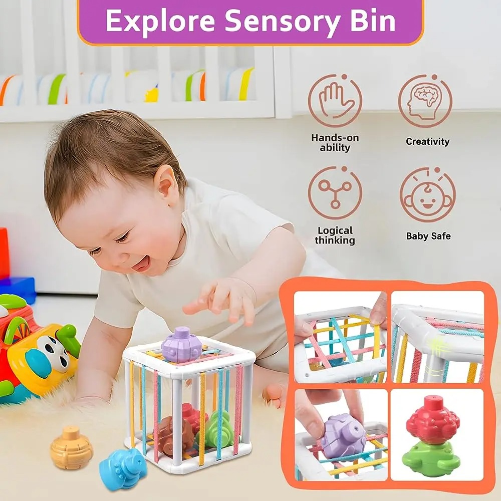 Kolorowa kostka Montessori do  – Kids Education Toy recenzja i cena